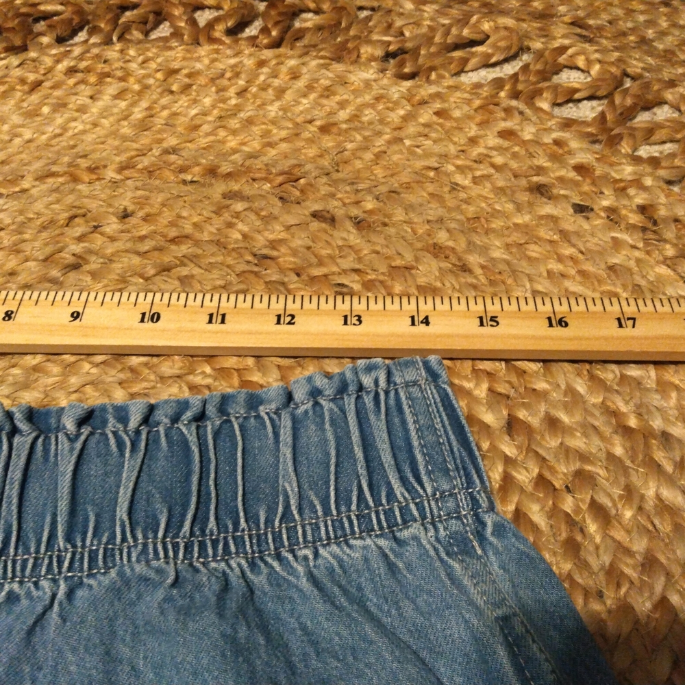 Madewell Blue Denim Elastic-Waist Jean Shorts - Picture 6 of 9